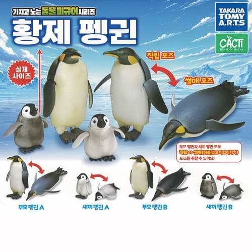 황제 펭귄 가지고 노는 동물피규어 시리즈
